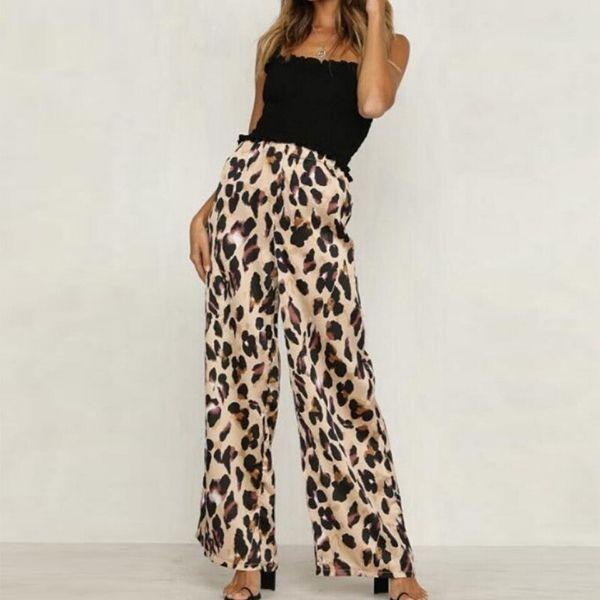 Pantalon Léopard Fluide